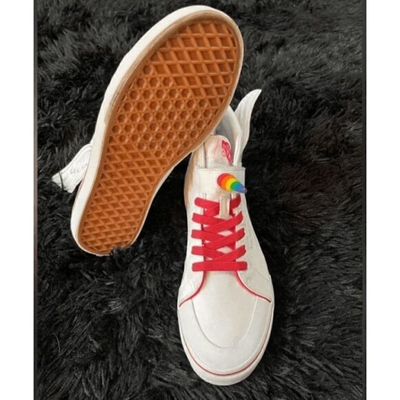 EUC Vans Rainbow Unicorn Wings White High-Top Sneakers - Picture 5 of 10